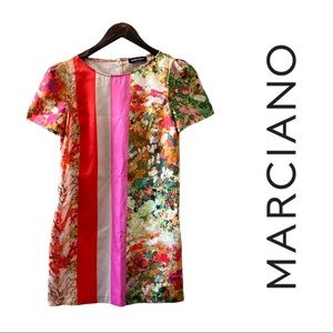 MARCIANO by Guess Floral Pink Dress with Pockets Size 4